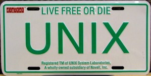 \""UNIX-Licence-Plate"